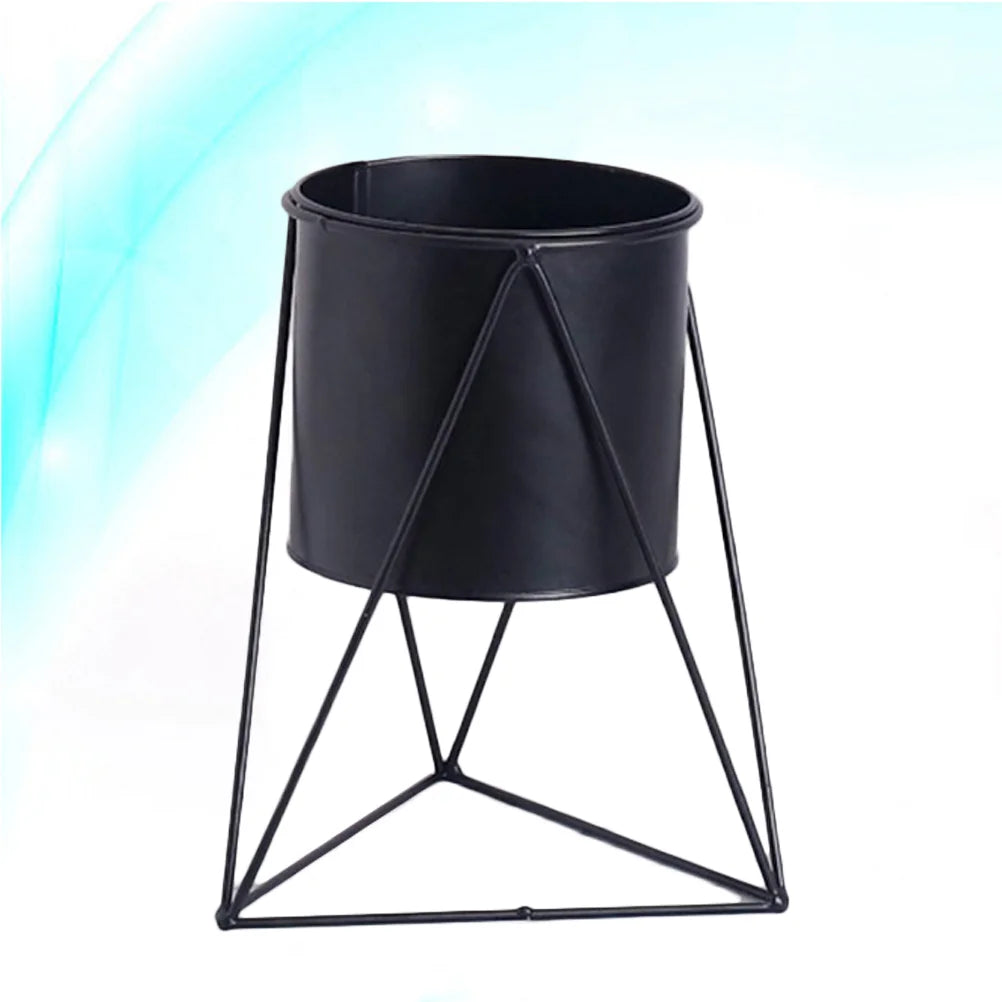 support en métal pour pots de fleurs d'intérieur simple - vue 3 sur 6