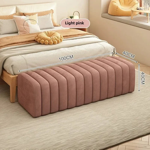 banc à chaussures design moderne avec repose pieds doux et confortable - vue 26 sur 26