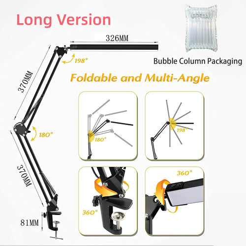 Lampe de bureau LED avec pince 10W - vue 13 sur 18