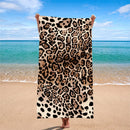 serviette de plage rayures séchage rapide légère douce