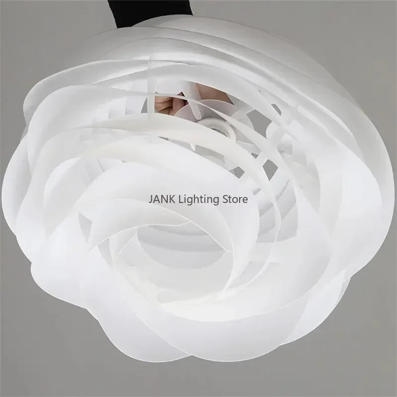 lustre romantique en acrylique design danois décoratif pour intérieur - vue 5 sur 8