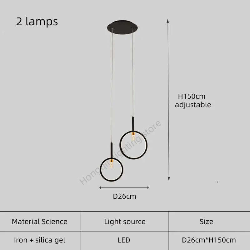 lustre moderne simple en forme trapézoïdale pour décoration intérieure - vue 12 sur 12