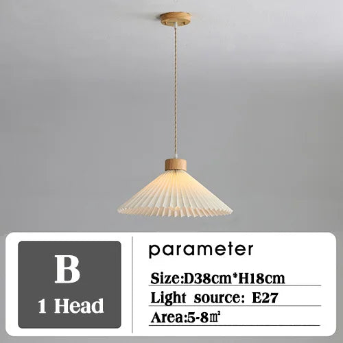 lustre suspendu moderne en bois pour décoration - vue 9 sur 10