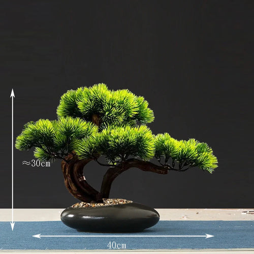 faux arbre bonsaï décoratif pour salon et aménagement paysager - vue 23 sur 36