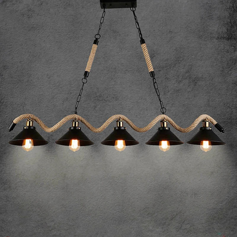 Lustre de Restaurant de Style industriel rétro - vue 4 sur 8