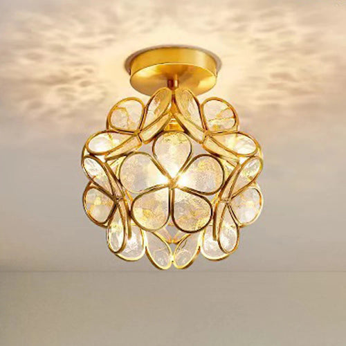 plafonnier moderne en cristal led pour décoration luminaire - vue 2 sur 7