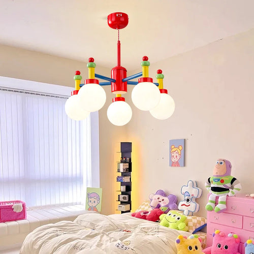 lustre led moderne pour chambre d'enfant style médiéval memphis - vue 6 sur 7