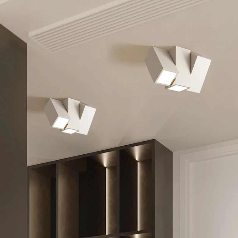 Spot LED simple et moderne lampe couloir escalier porche étude lumière cuisine salle à manger éclairage restaurant projecteur intérieur - vue 3 sur 14