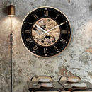 horloge murale rétro silencieuse à quartz pour restaurant américain