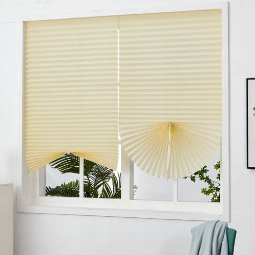 Store plissé occultant tissu pour fenêtre chambre cuisine - vue 8 sur 16