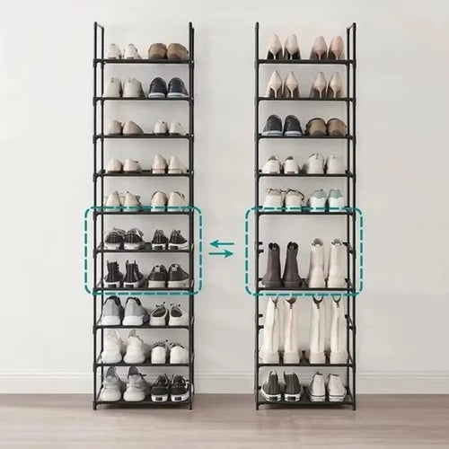 étagère à chaussures économique grande capacité anti-poussière polyvalente