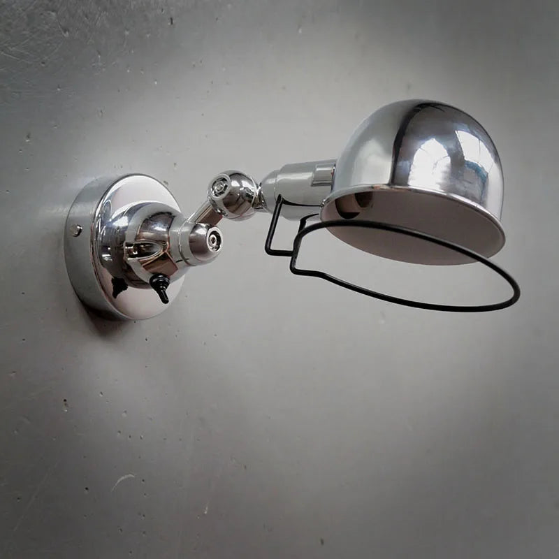 applique murale rétractable bras oscillant avec interrupteur loft - vue 6 sur 16