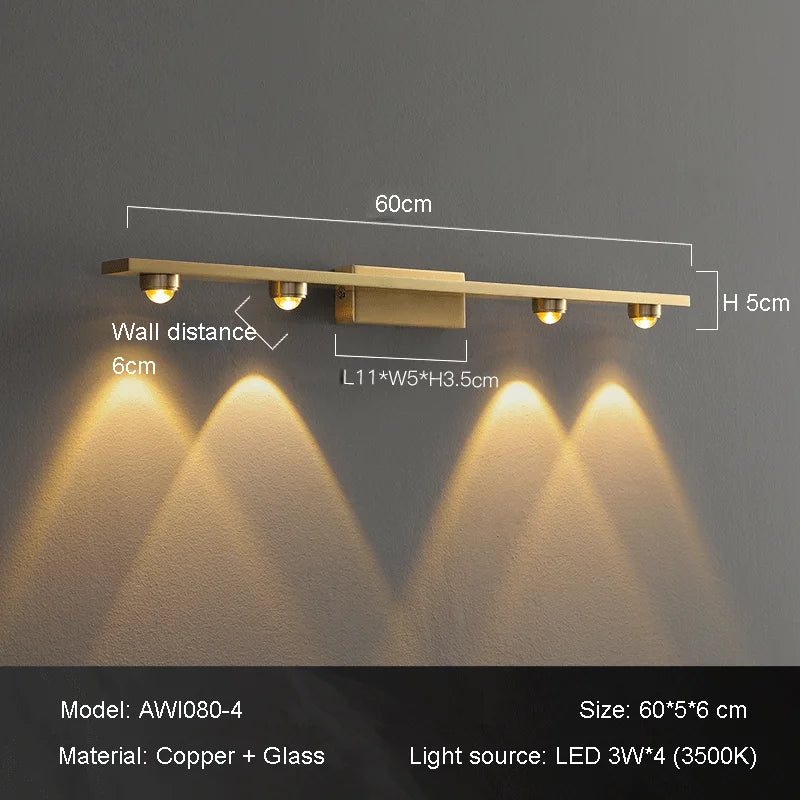 applique de projection lumières chaudes design atmosphère - vue 9 sur 9