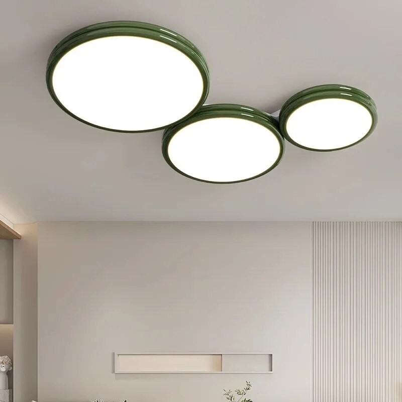 Luxueux plafonnier LED Macaron soin de la vue maison - vue 3 sur 24