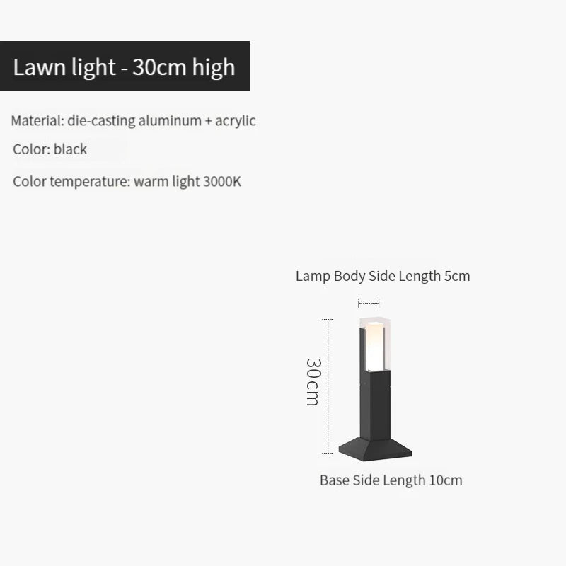 lampe led imperméable moderne pour extérieur en aluminium - vue 14 sur 14