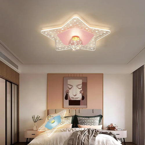 plafonnier moderne romantique pour chambre d'enfant chaleureux - vue 2 sur 8
