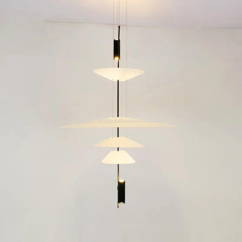 sandyha lustre style soucoupe volante led moderne décoration intérieure - vue 4 sur 15