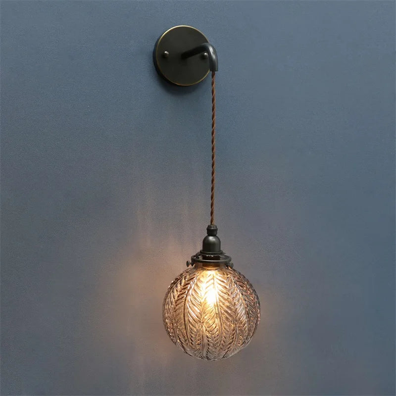 lustre nordique loft boule de verre led décoration de luxe - vue 10 sur 10