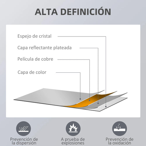 miroir mural décoratif pour un intérieur élégant et moderne - vue 5 sur 6