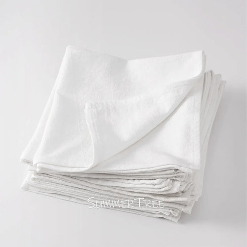 Serviette de table coton lavé style vintage durable
