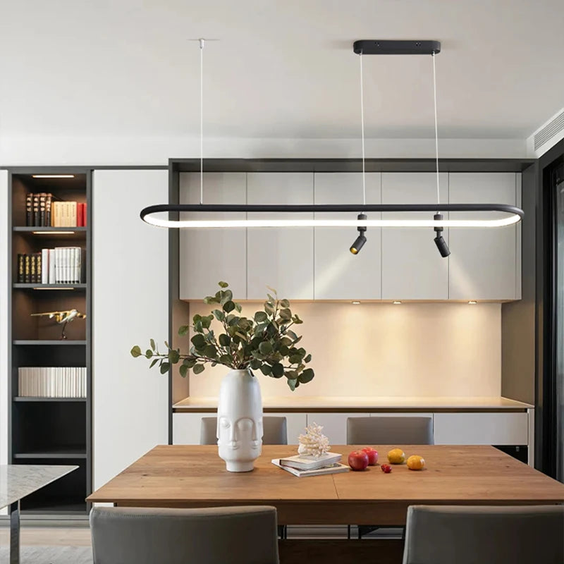 lustre nordique moderne pour décoration de table à manger - vue 3 sur 12