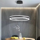 lustre circulaire à led design avec intensité variable pour intérieur