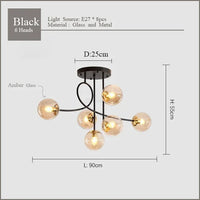 lustre en verre design pour un éclairage élégant intérieur