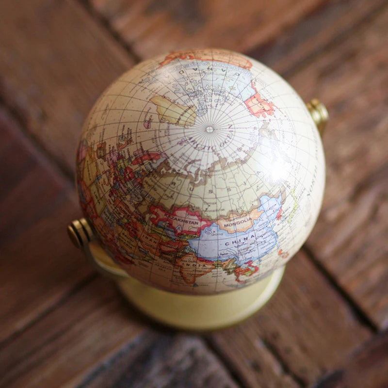 globe terrestre rétro créatif pour apprendre la géographie - vue 3 sur 6