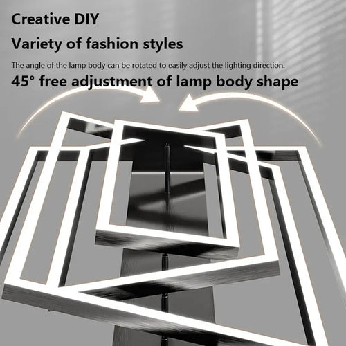 plafonnier led moderne style industriel pour décoration intérieure - vue 6 sur 12