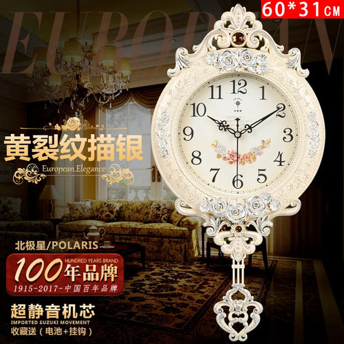 horloge murale de luxe silencieuse style moderne pour décoration intérieure - vue 10 sur 11