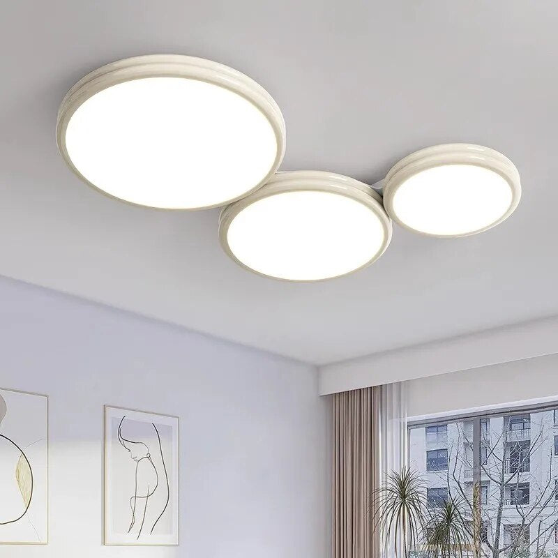 Luxueux plafonnier LED Macaron soin de la vue maison - vue 2 sur 24