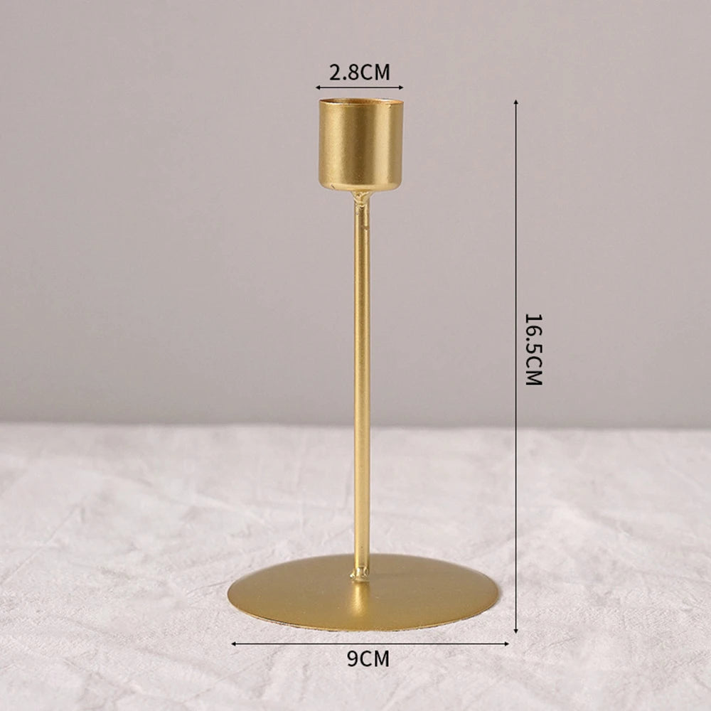 bougeoir rétro en métal créatif pour décoration de fête et mariage - vue 11 sur 12