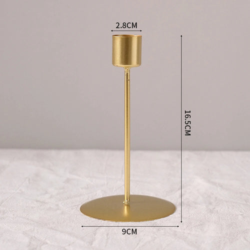 bougeoir rétro en métal créatif pour décoration de fête et mariage - vue 12 sur 12