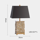 lampe de table rétro en tissu pour décoration intérieure