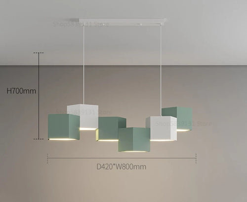 lustre moderne simple style nordique créatif prisme hexagonal éclairage intérieur