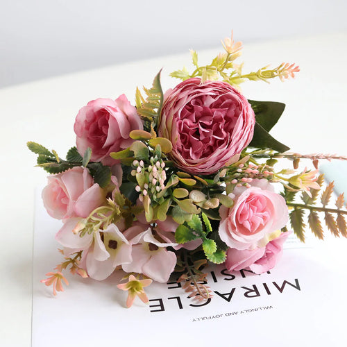 bouquet de fleurs artificielles pour décoration mariage et événements - vue 10 sur 11