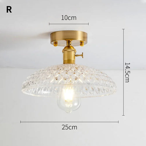 lustre vintage japonais en verre pour balcon et entrée - vue 29 sur 29