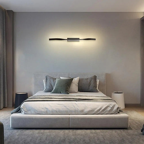applique murale led nordique à longue bande pour éclairage intérieur - vue 3 sur 7