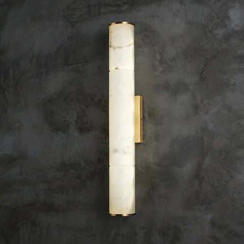 Applique murale LED cylindrique en marbre naturel - vue 4 sur 10