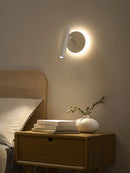applique murale moderne minimaliste double source lumineuse rotative