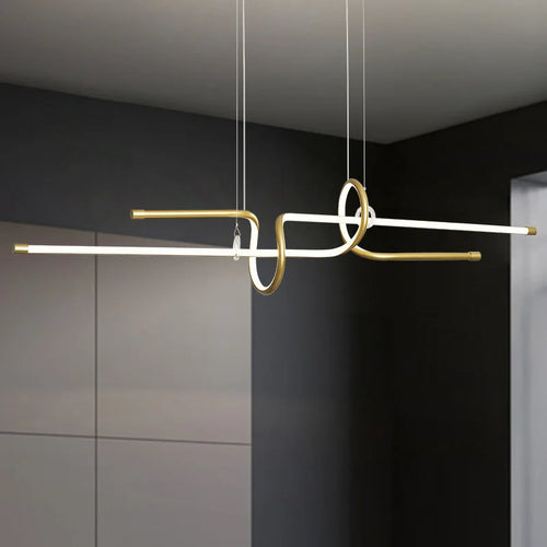lustre moderne luxe suspendu éclairage design élégant - vue 3 sur 8