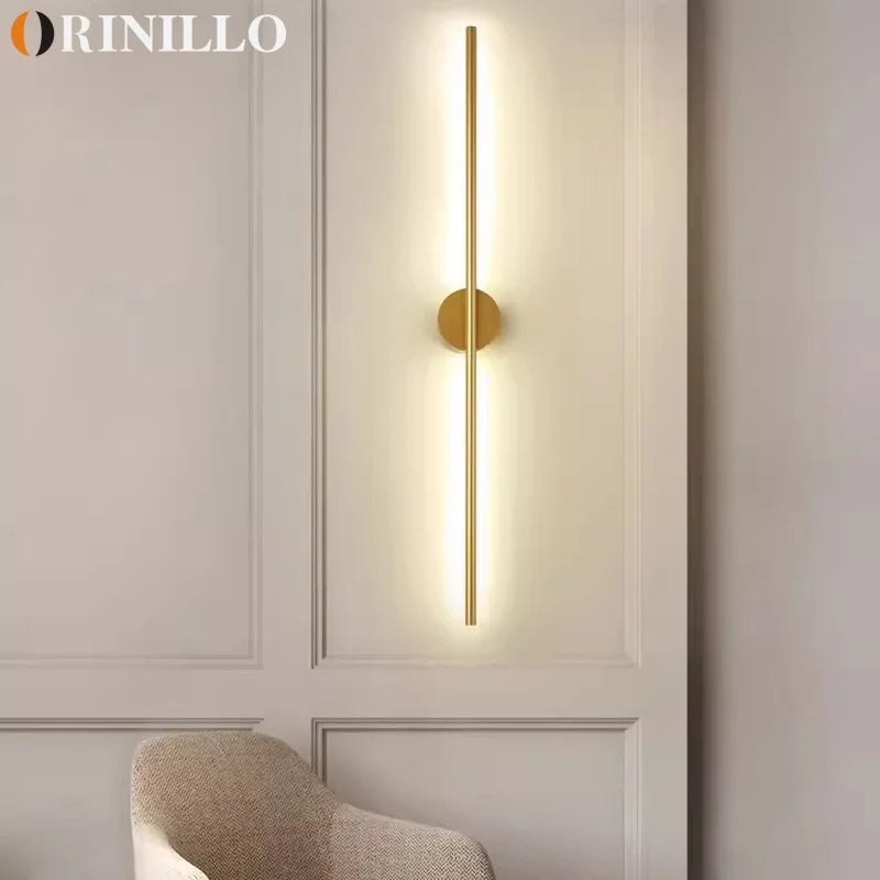 Applique murale led moderne à longue bande - vue 3 sur 6
