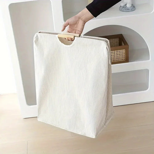 panier de rangement pliable grande capacité avec poignée - vue 3 sur 6