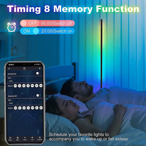 lampe salon smart rgb couleur musique télécommande - vue 5 sur 7