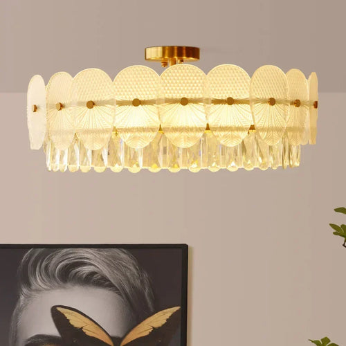 suspension moderne en cristal design pour intérieur élégant - vue 5 sur 9