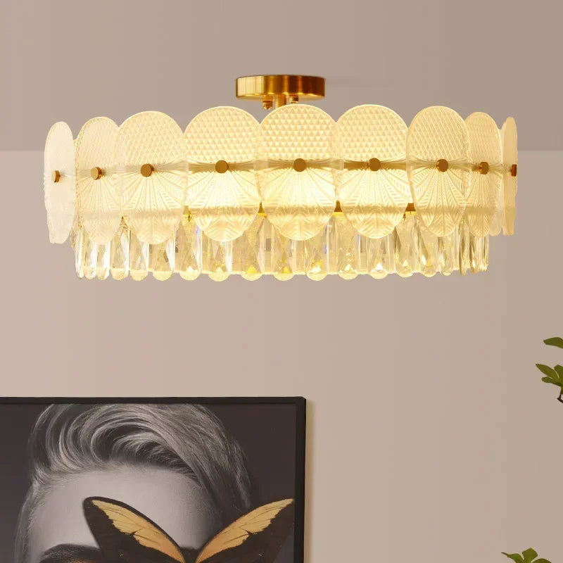 suspension moderne en cristal design pour intérieur élégant - vue 4 sur 9