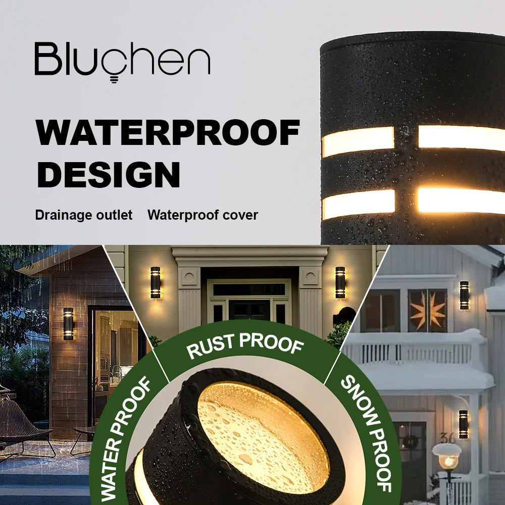applique murale led étanche en inox pour extérieur élégant et moderne - vue 2 sur 7