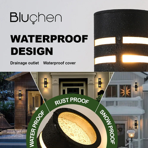 applique murale led extérieure en acier inoxydable pour éclairage moderne - vue 2 sur 7