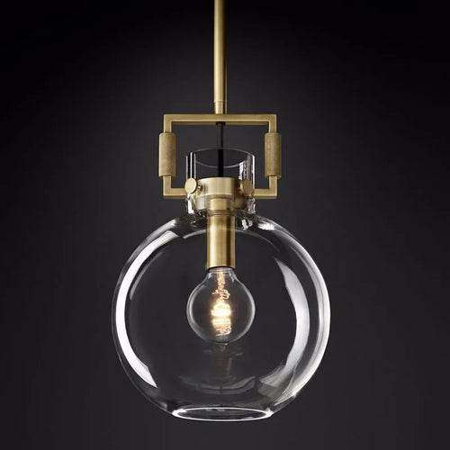 suspension en verre rétro américain style luxe décoratif - vue 17 sur 18