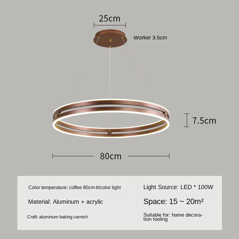 lustre circulaire moderne pour décoration intérieure créative et élégante - vue 10 sur 15